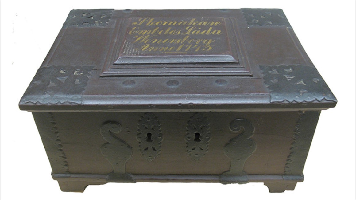 Skrålåda för skomakare i Vänersborg