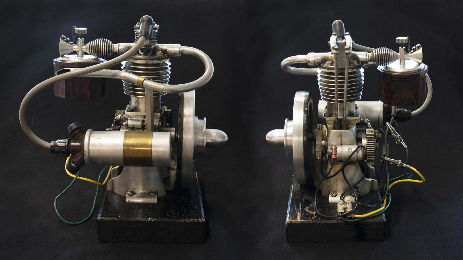 En liten motor i två vinklar