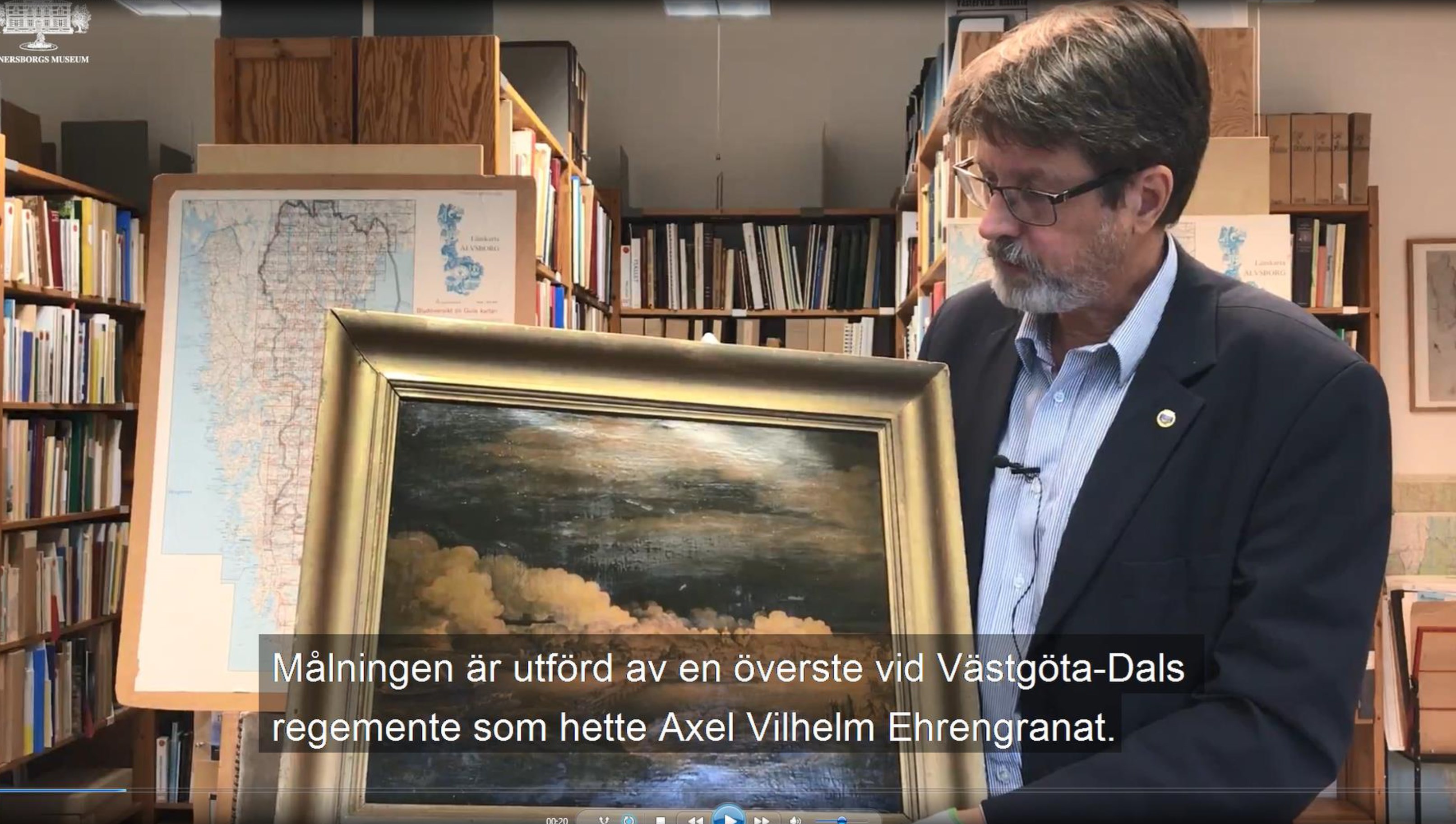 Peter Johansson berättar om den stora stadsbranden i Vänersborg 1834