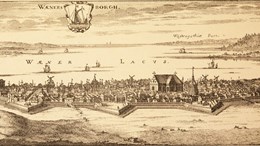 Vision av Vänersborg 1705.