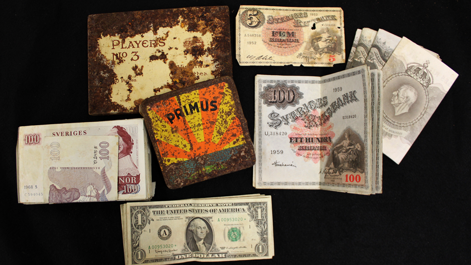 Sedlar funna i en skattgömma.