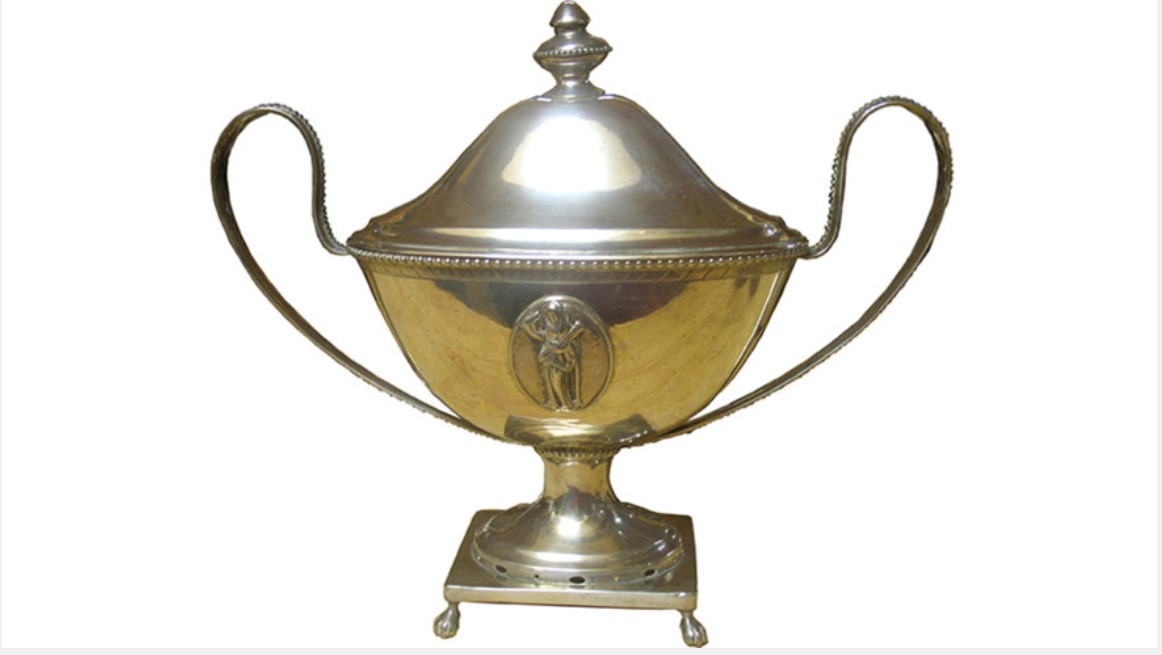 Sockerskål i silver