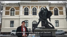 Peter Johansson berättar om skulpturen Bältespännarna skapad av Johan Peter Molin.