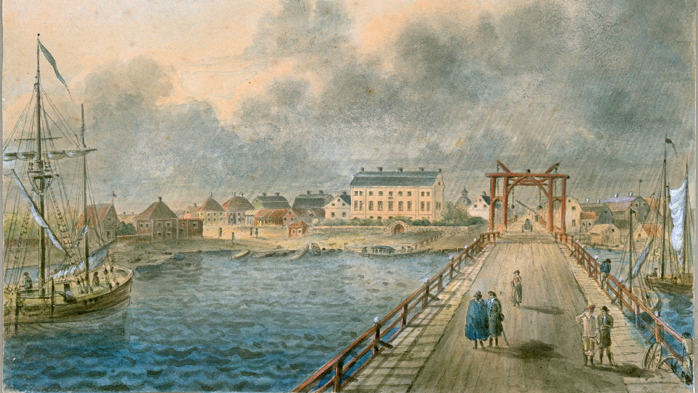 Vänersborg från tidigt 1800-tal.
