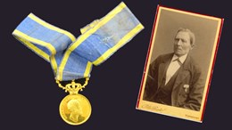 Lotsen Kafvelström och hans medalj.