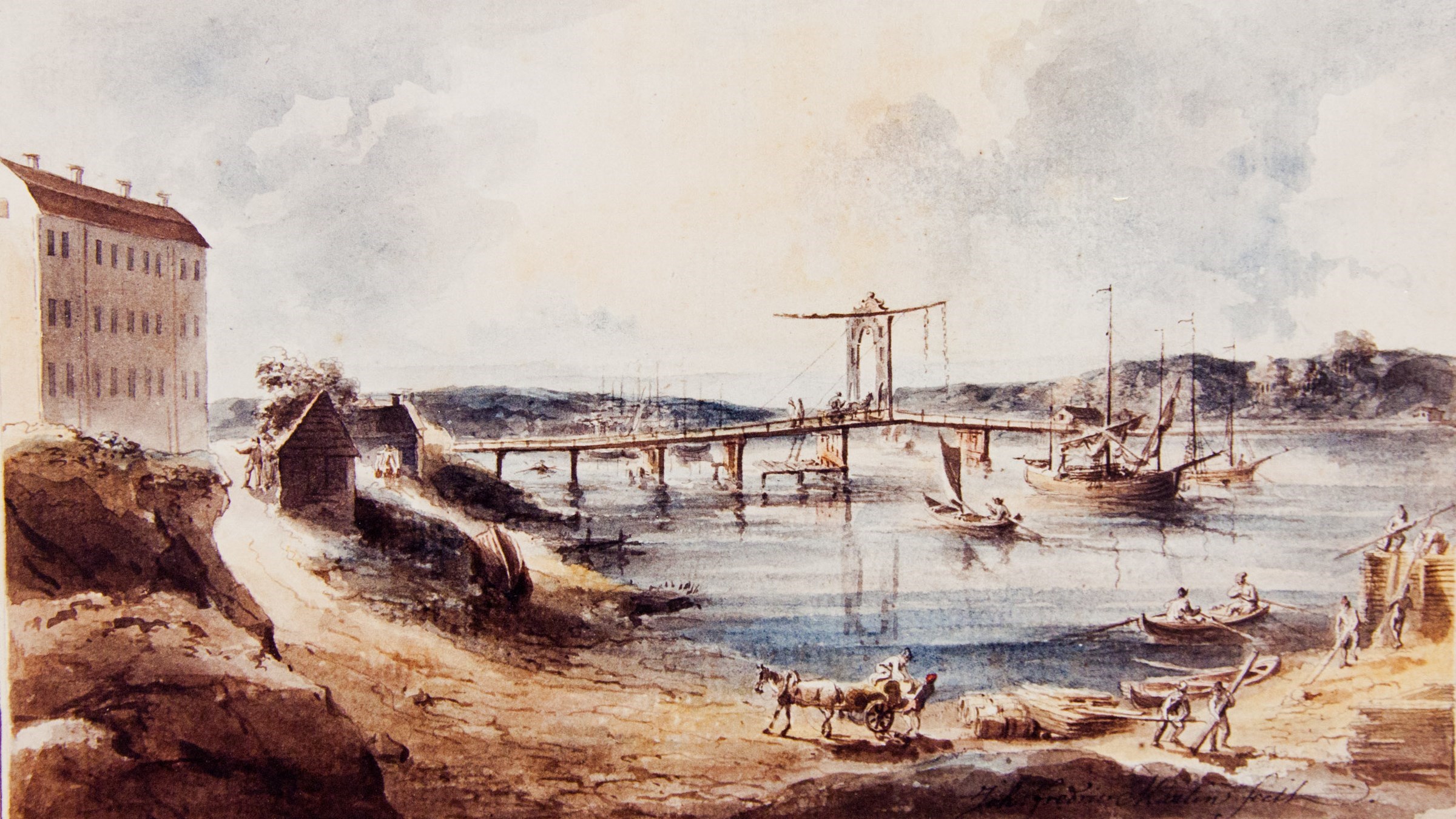 Vänersborg 1800-tal, nuvarande Fisktorget