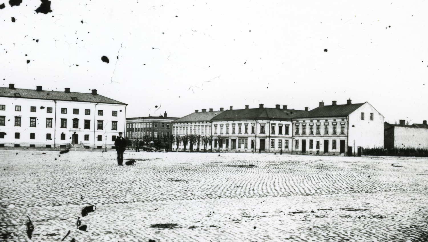 Vy över torget i Vänersborg