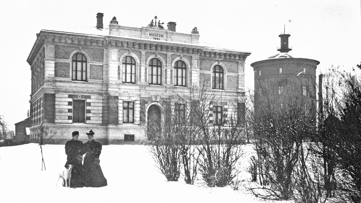 Vänersborgs museum runt år 1900.
