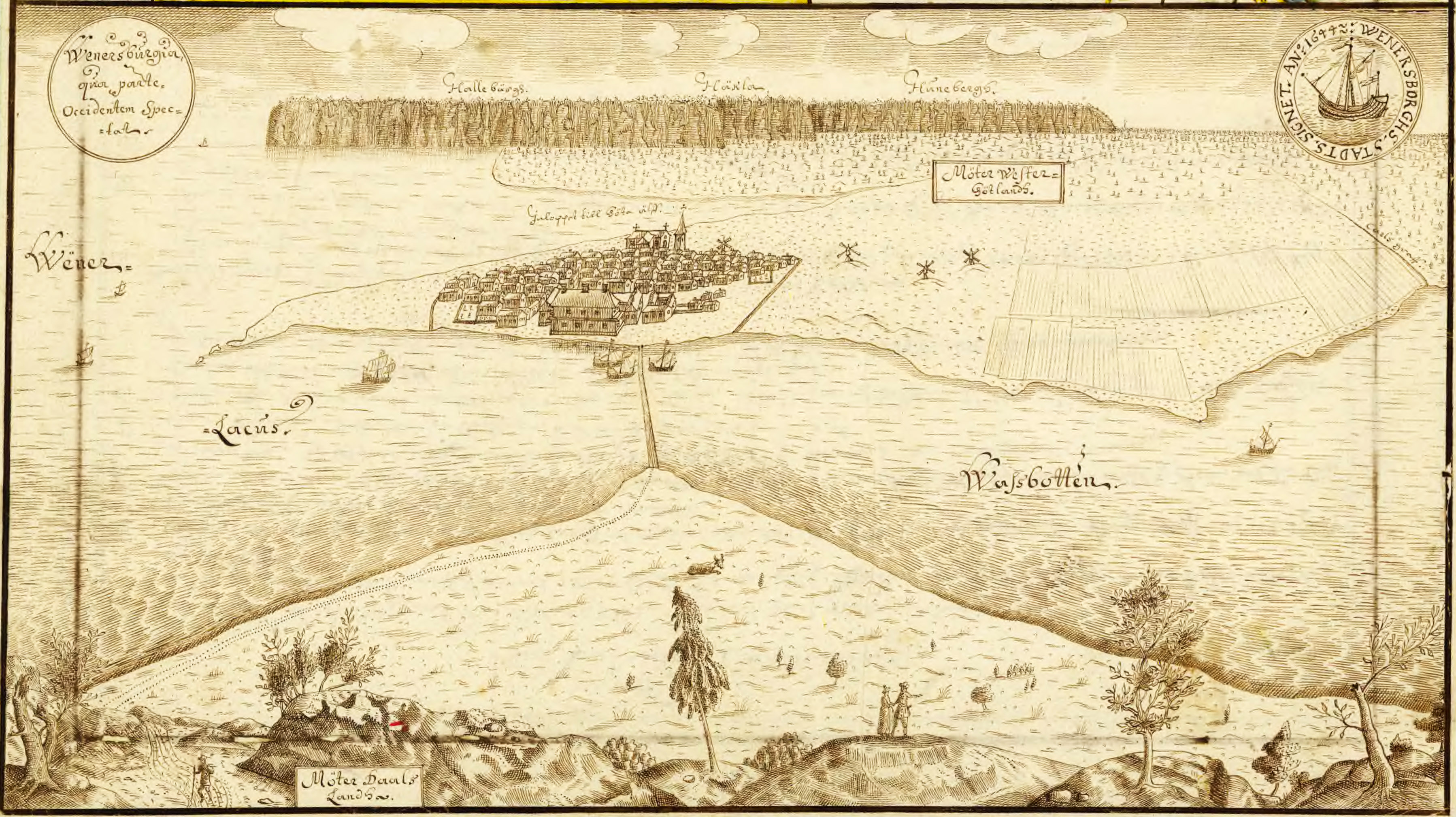 Vy över Vänersborg