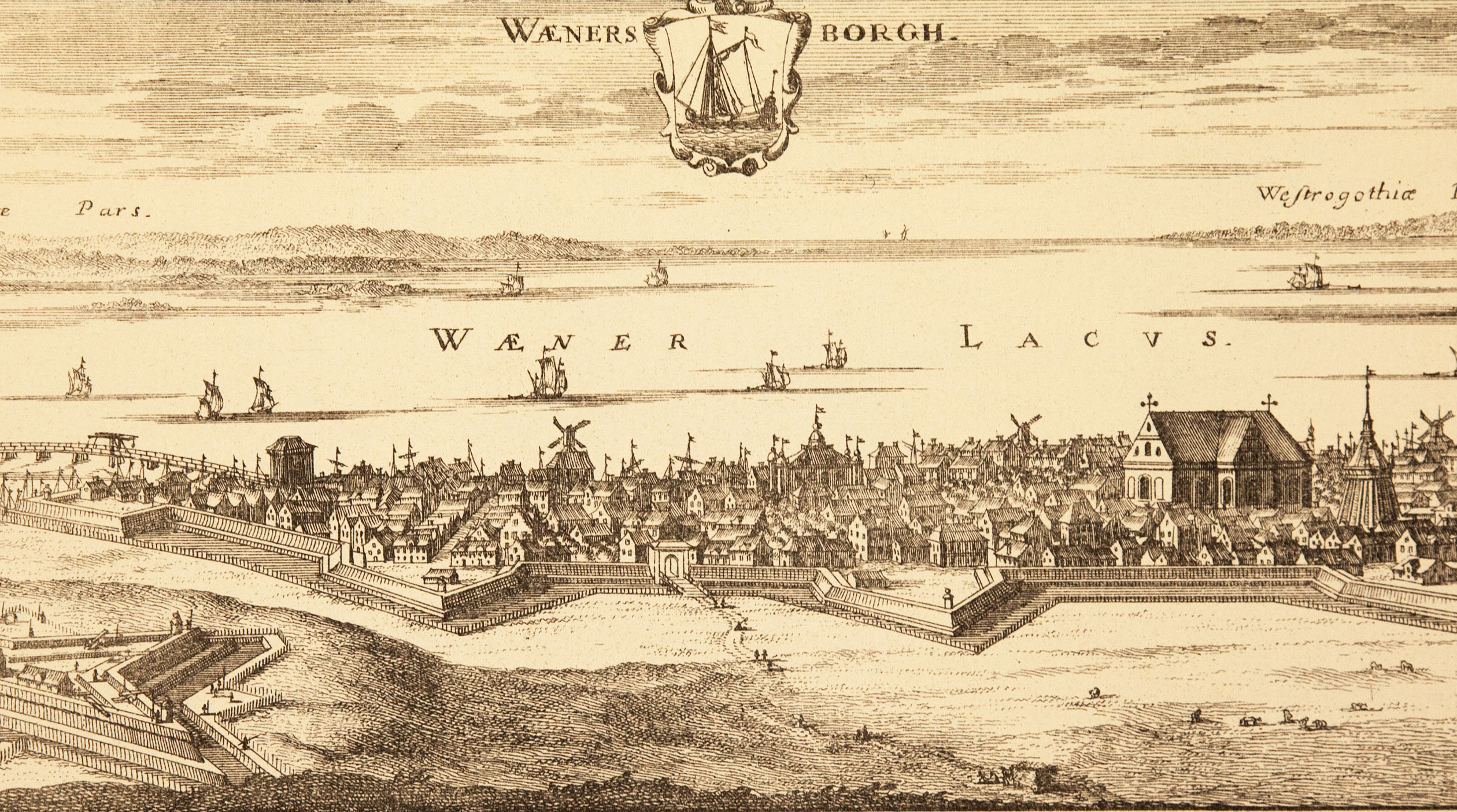 Fantasins Vänersborg från 1705