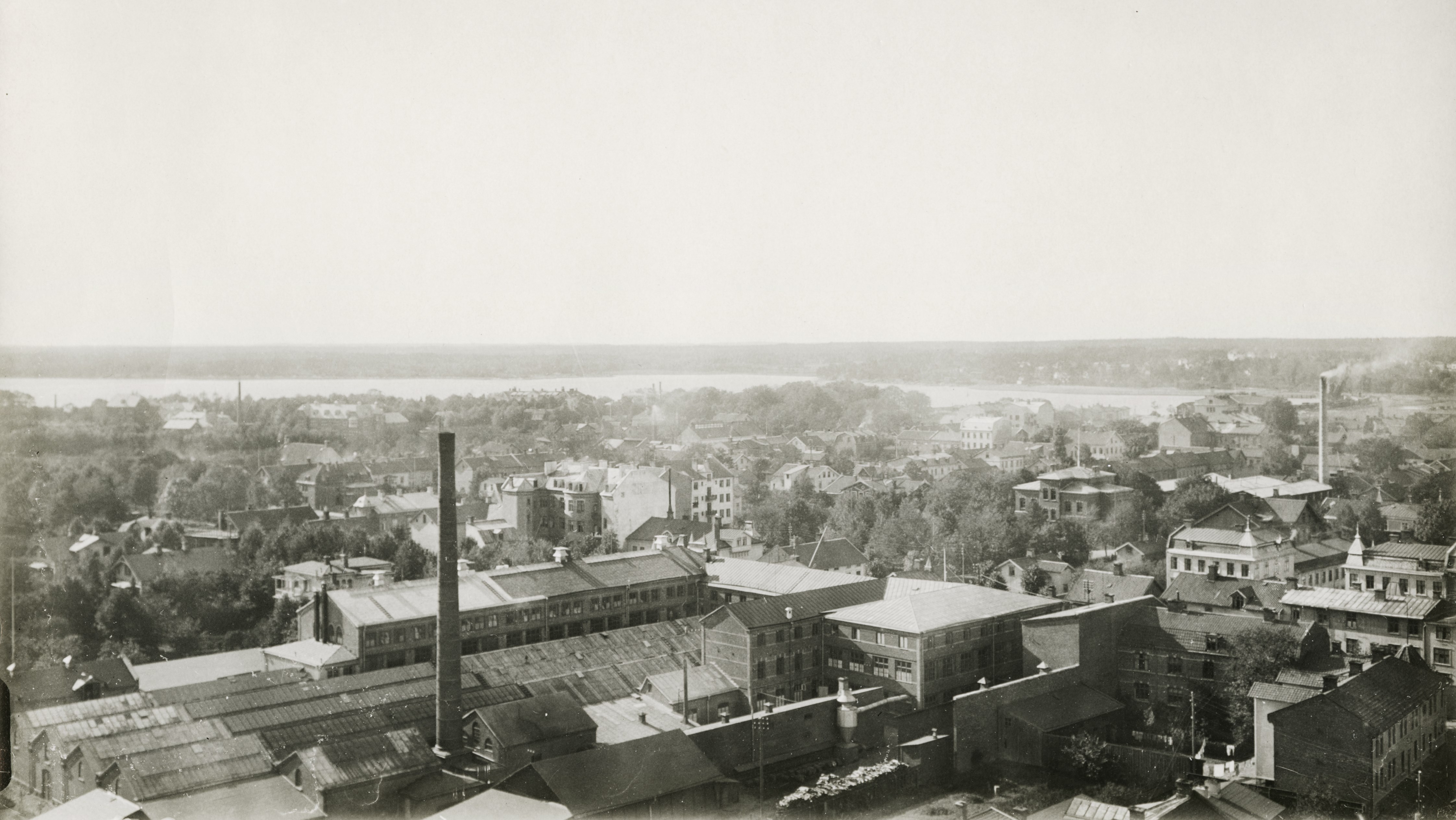 Vy över Vänersborg från 1921