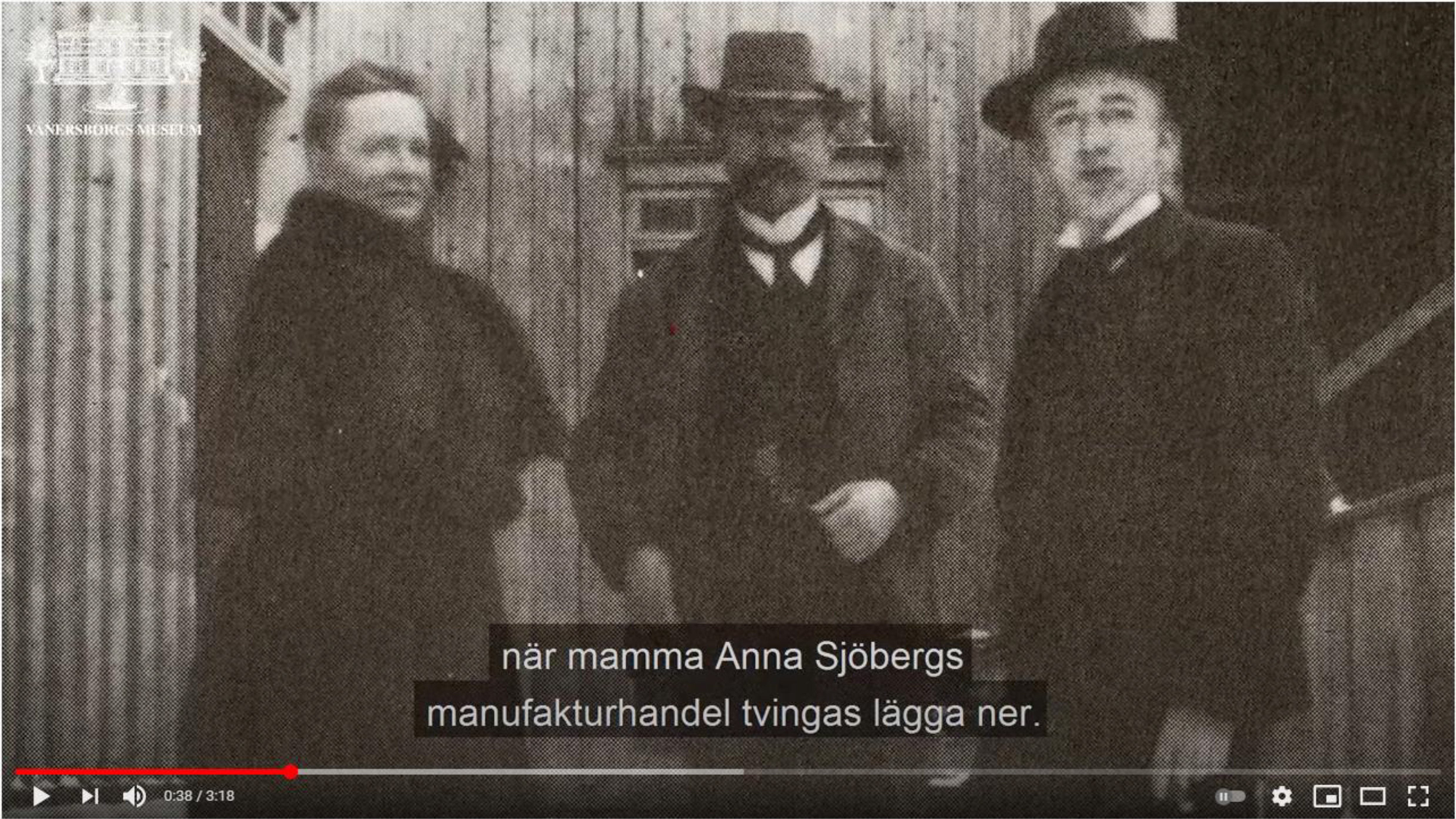 Birger Sjöberg med sina föräldrar.