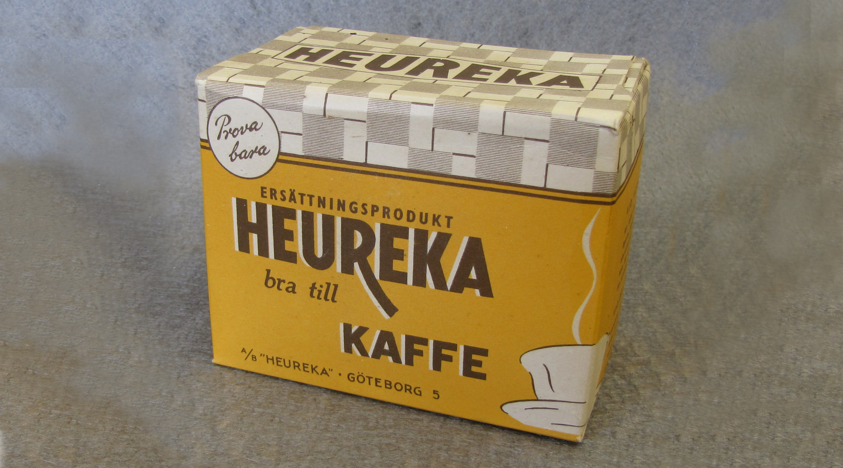 En ask med kaffeersättning.