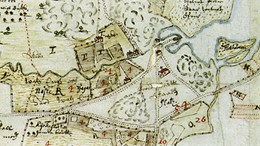 Detalj av en karta från 1661