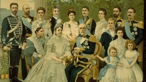 Oscar II med sin familj