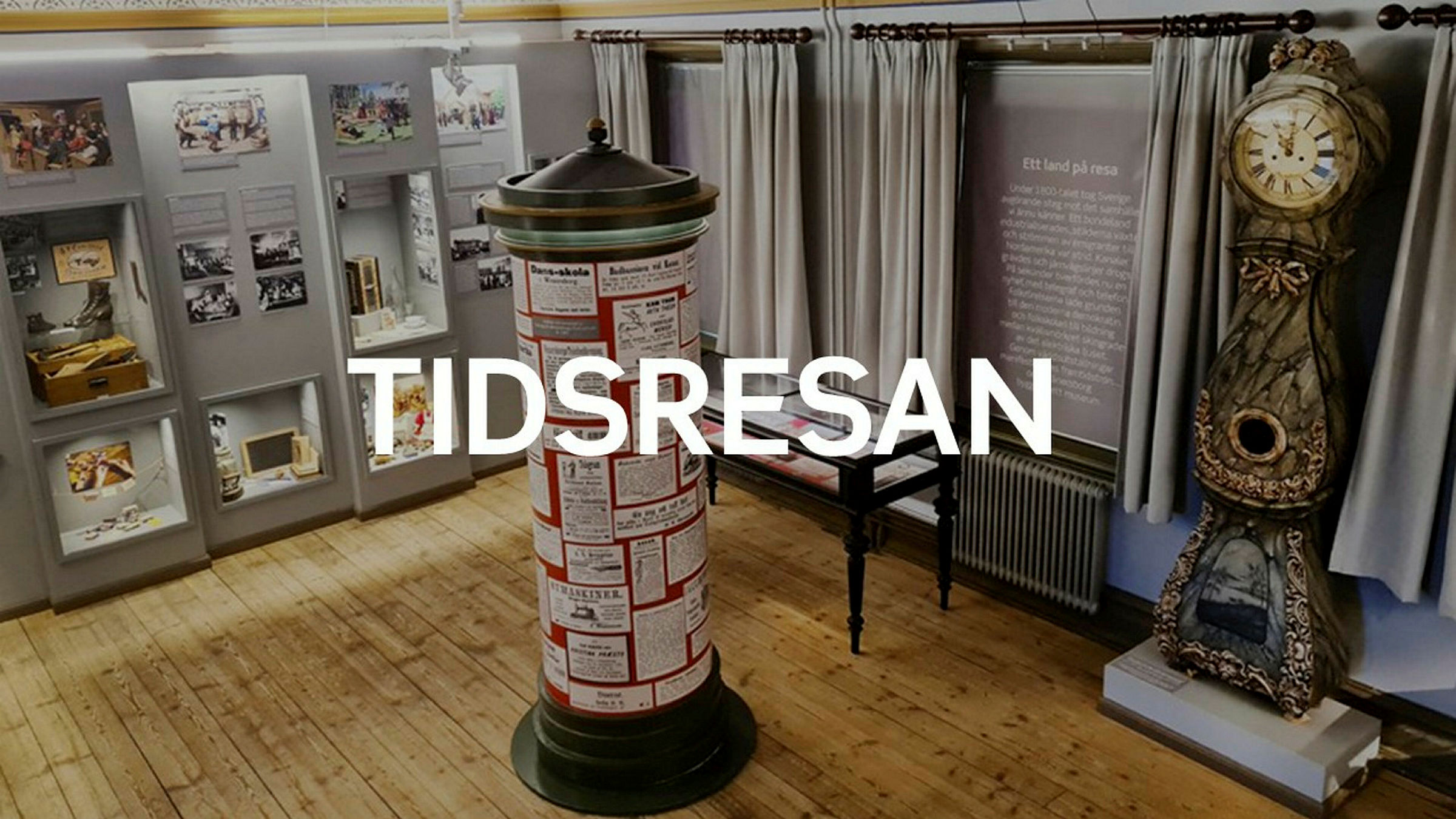 Tidsresan, en del av nya basutställningen.